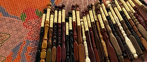 Bee bobbin lace project