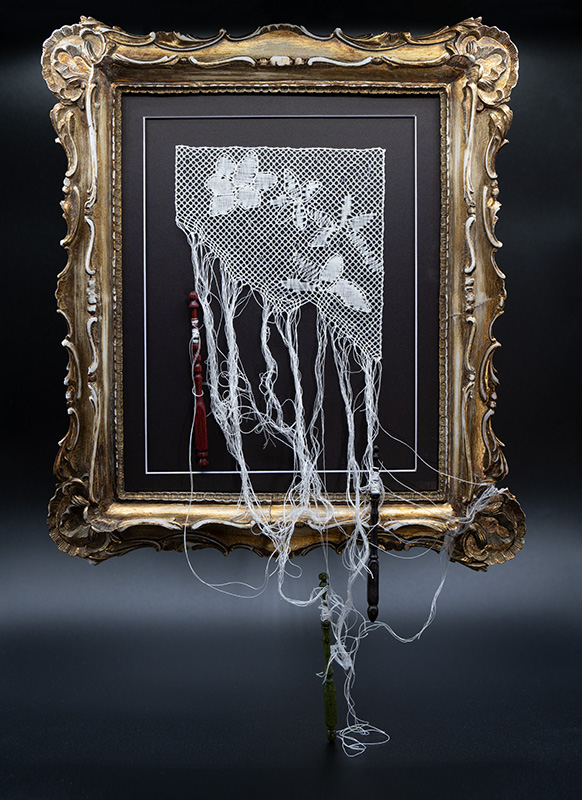 Reality made with Torchon Point Ground Bobbin Lace